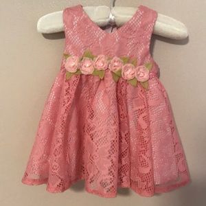 Laura Ashley 3/6 month pink dress